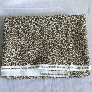 Timeless Treasures Cotton Fabric Coffee Beans Gail-C5203